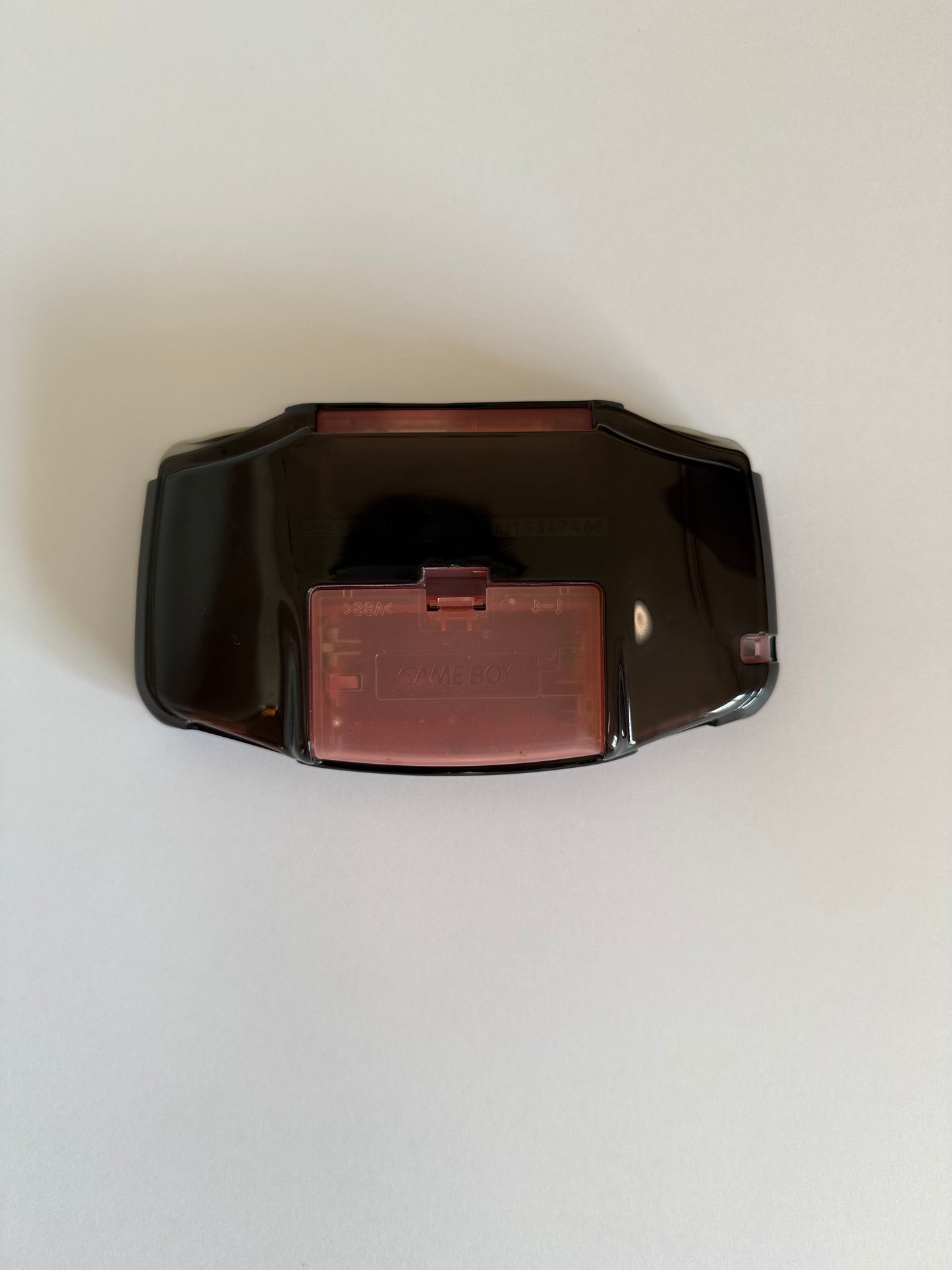 Carcasa trasera para Nintendo Game Boy Advance – Transparente, color negro ahumado (compatible con AGB-001) – Carcasa de repuesto – Japón