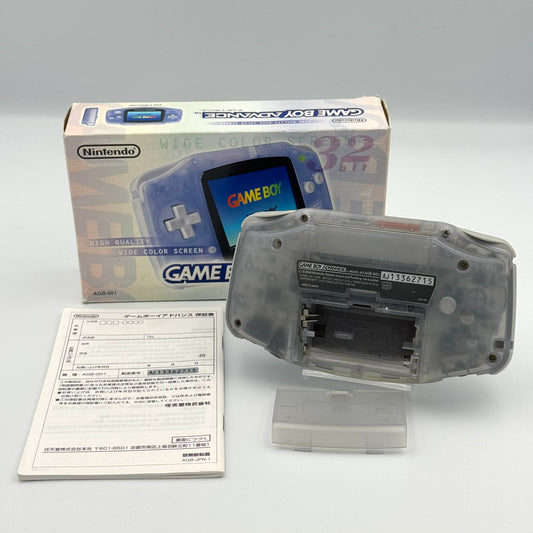 Game Boy Advance – Glacier Clear (Complet dans sa boîte)