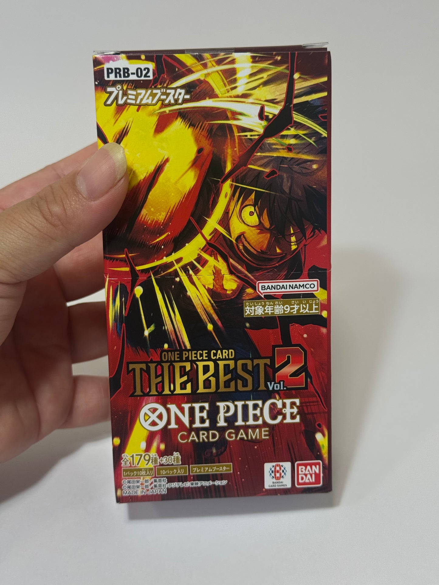 ONE PIECE Card Game – The Best Vol.2 Premium Booster Box (Japanese | PRB-02 | Sealed | Bandai Namco)