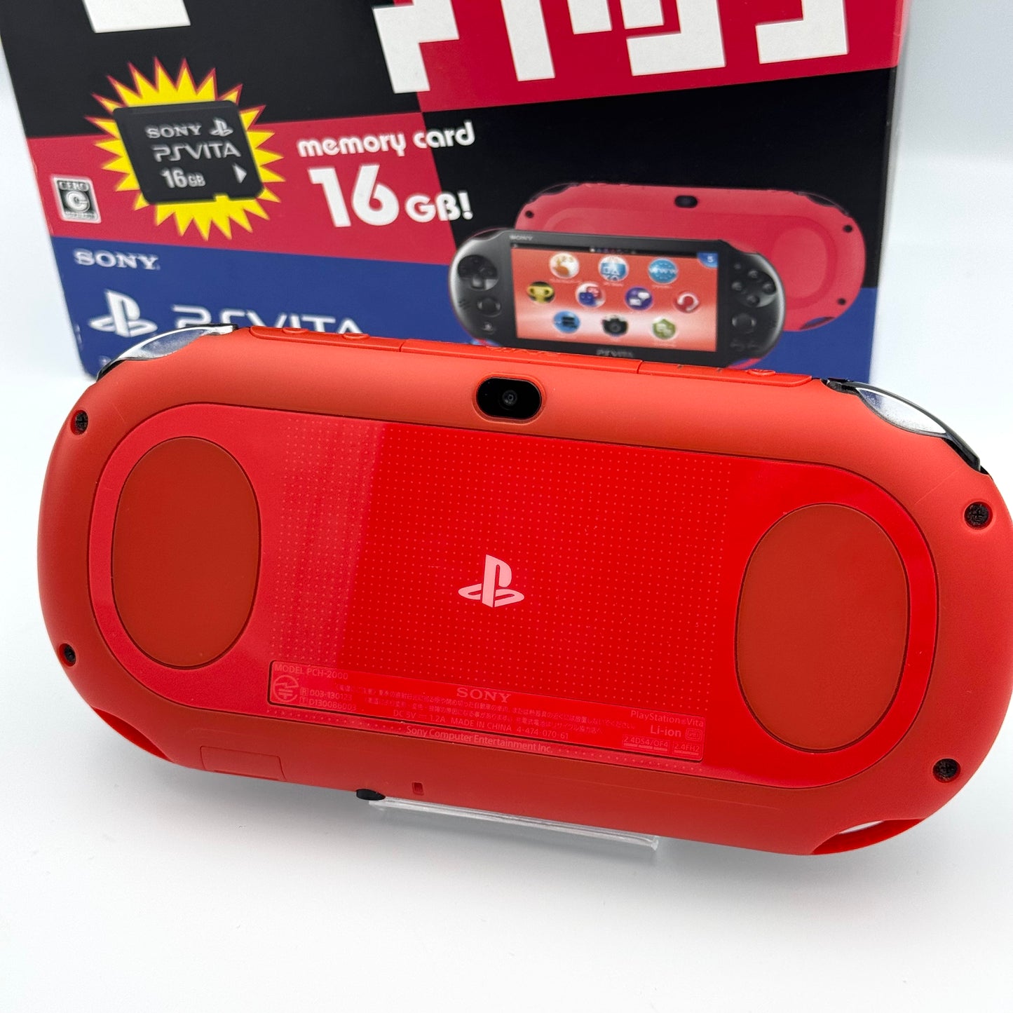 Sony PS Vita 2000 – Pack Rouge et Noir (Complet)