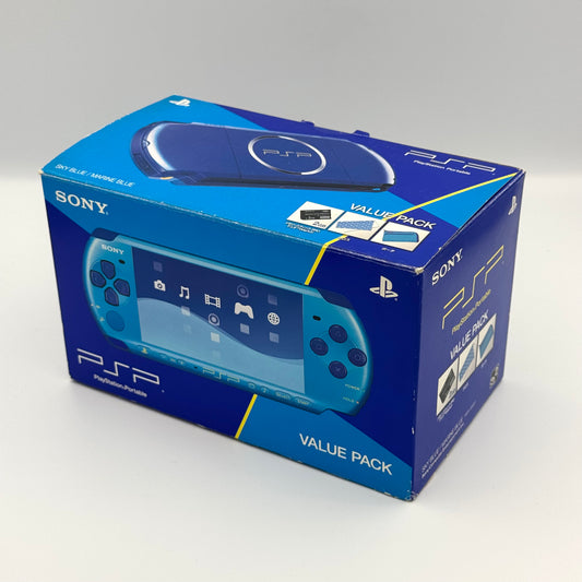 PSP 3000 Sky Blue / Marine Blue Value Pack