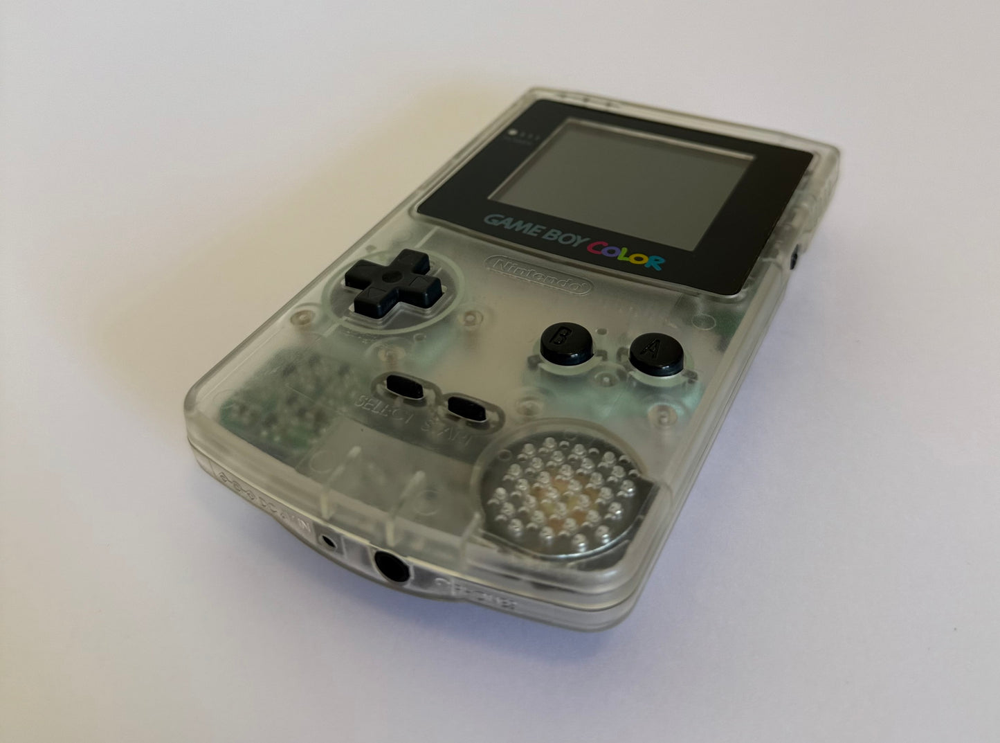 Game Boy Color – Transparente | Consola retro japonesa auténtica (reacondicionada)