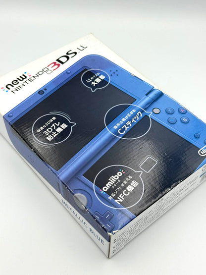 Nouvelle Nintendo 3DS LL – Bleu métallisé (Boîte complète) 