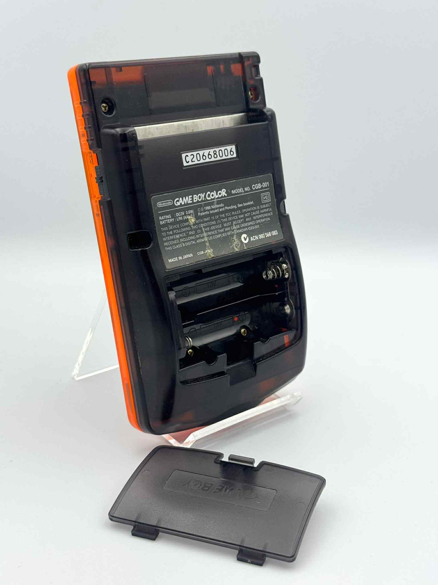 Game Boy Color – Clear Orange & Clear Black