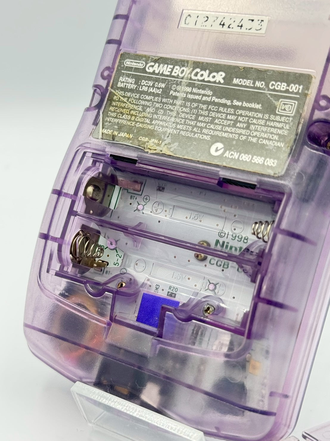 Game Boy Color – Clear Purple (Atomiic purple )