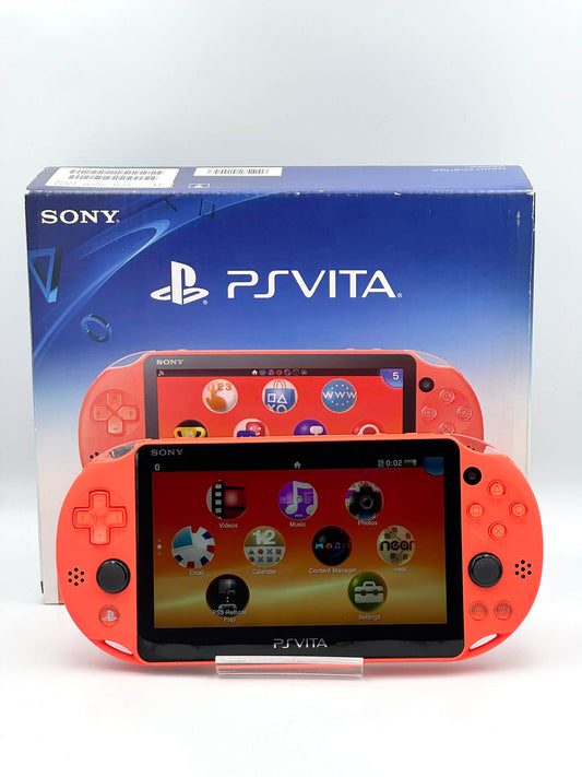 PS Vita 2000 – Orange fluo (Complète dans sa boîte) 