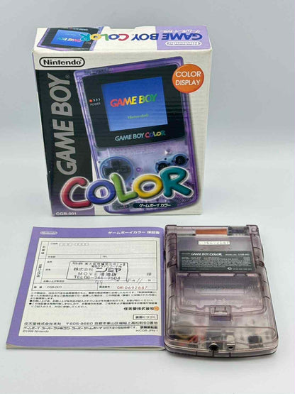 Game Boy Color Purple – With Box & Manual