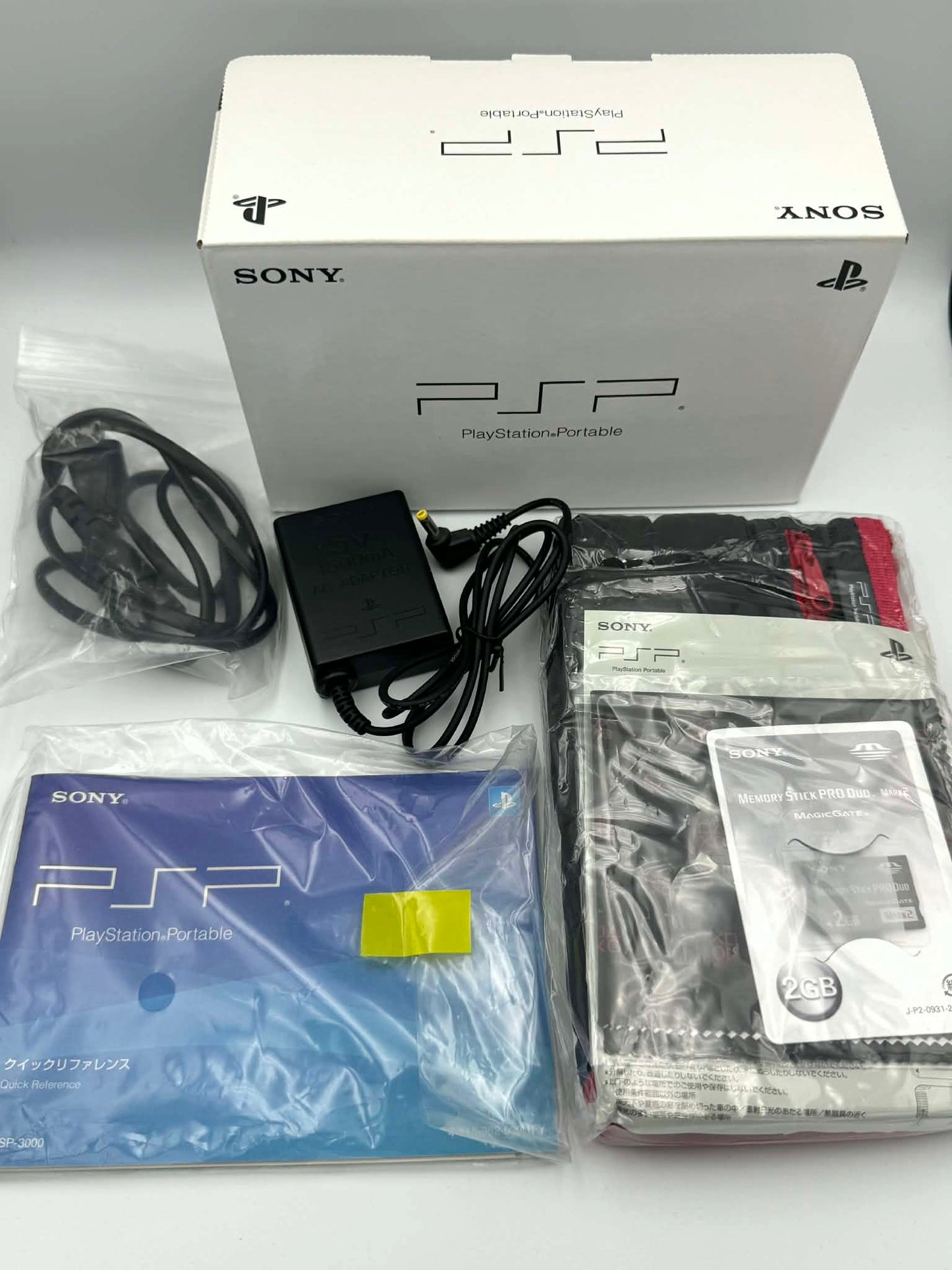 PSP 3000 – Pack Valeur Rouge/Noir (Complet) 