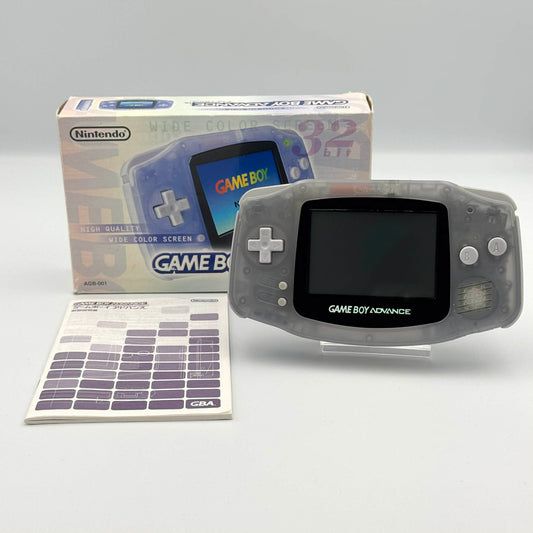 Game Boy Advance – Glacier Clear (Complet dans sa boîte)