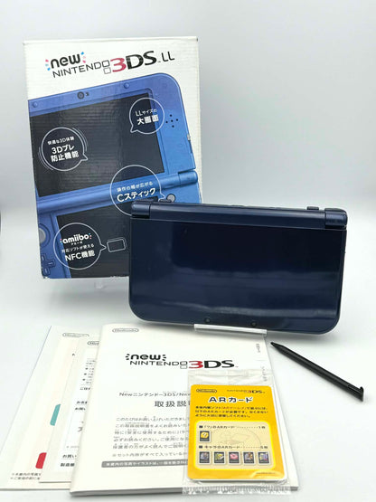 Nouvelle Nintendo 3DS LL – Bleu métallisé (Boîte complète) 
