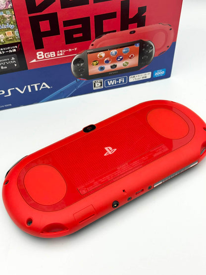 Sony PS Vita 2000 – Pack Rouge et Noir (Complet) 