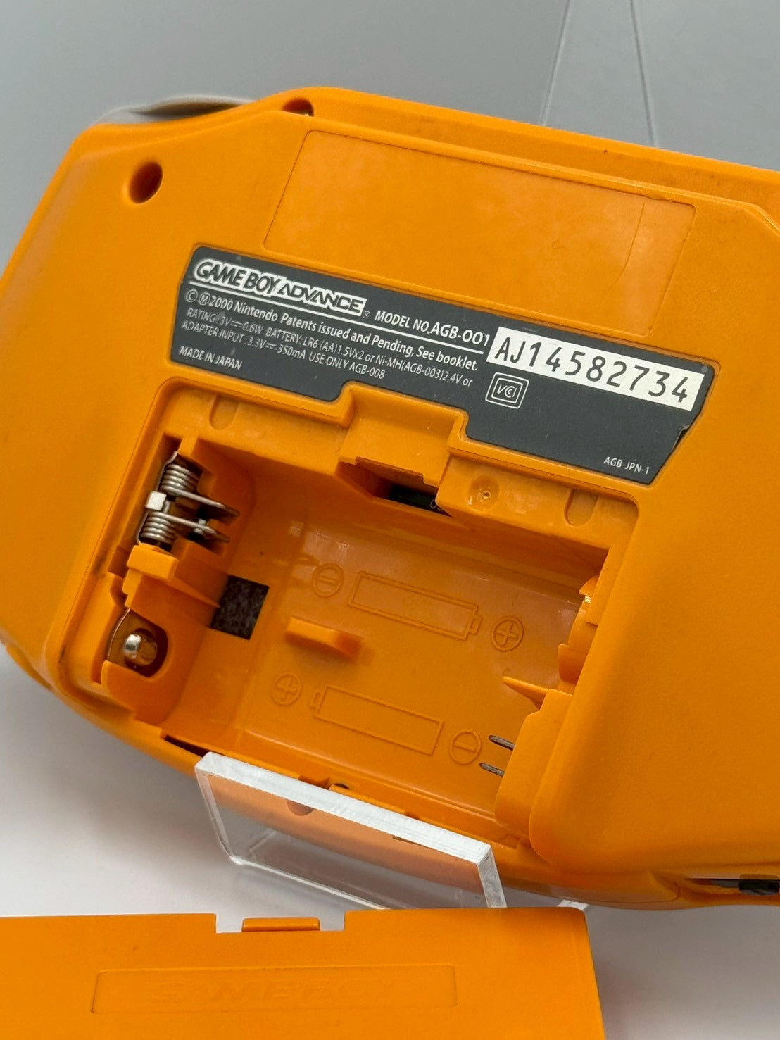 Game Boy Advance – Clear Orange (Transparent)