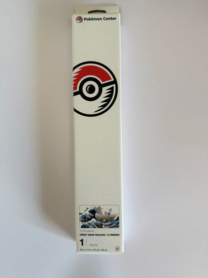 Tapis de jeu officiel Pokémon Center – « Pikachu et ses amis de la Grande Vague » – Édition limitée – Scellé