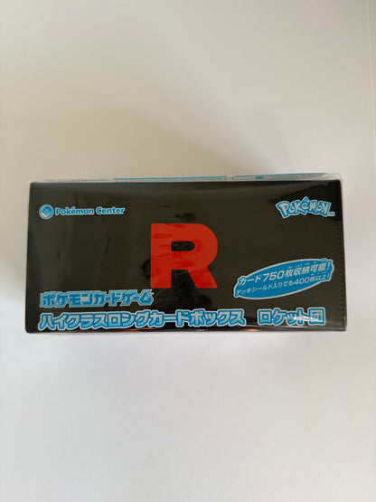 Coffret de cartes premium Team Rocket du Pokémon Center Japan – Boîte de rangement haut de gamme – Accessoire officiel du JCC Pokémon