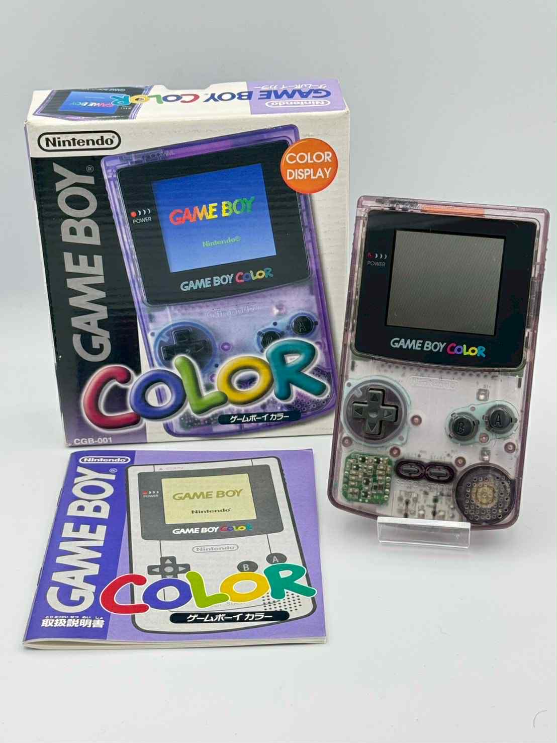 Game Boy Color Purple – With Box & Manual