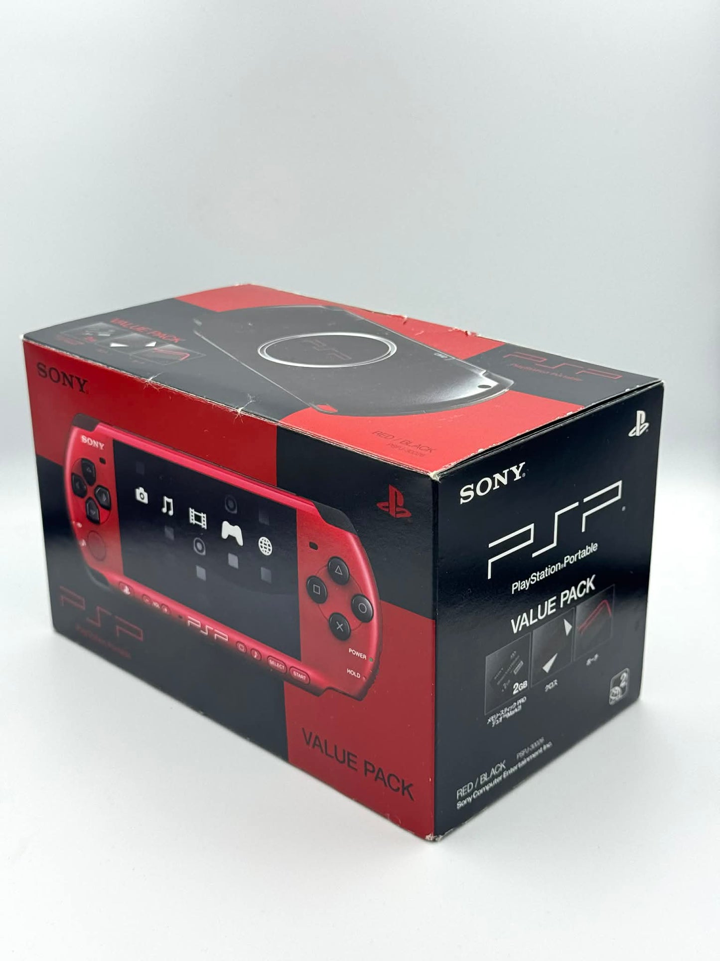 PSP 3000 – Pack Valeur Rouge/Noir (Complet) 
