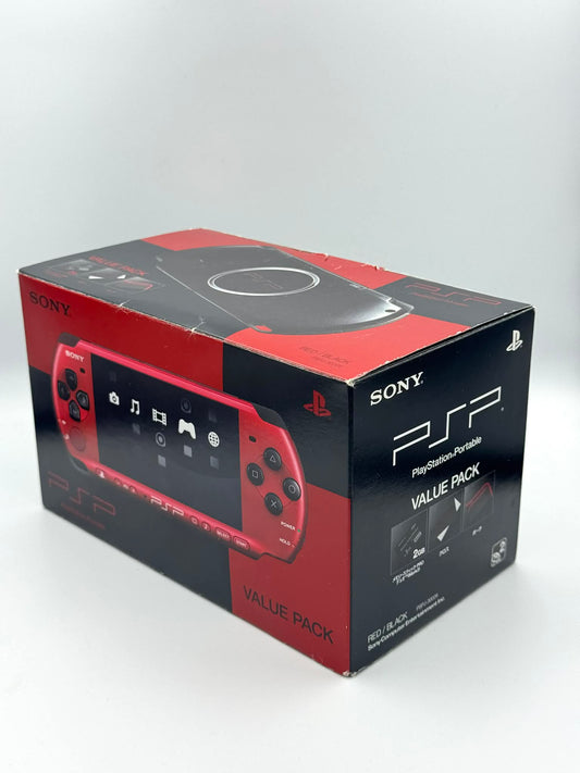 PSP 3000 – Pack Valeur Rouge/Noir (Complet) 