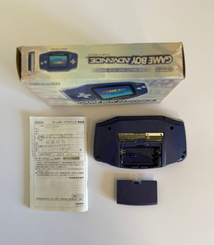 Game Boy Advance – Indigo | Consola retro japonesa auténtica (reacondicionada, con caja y manual originales)