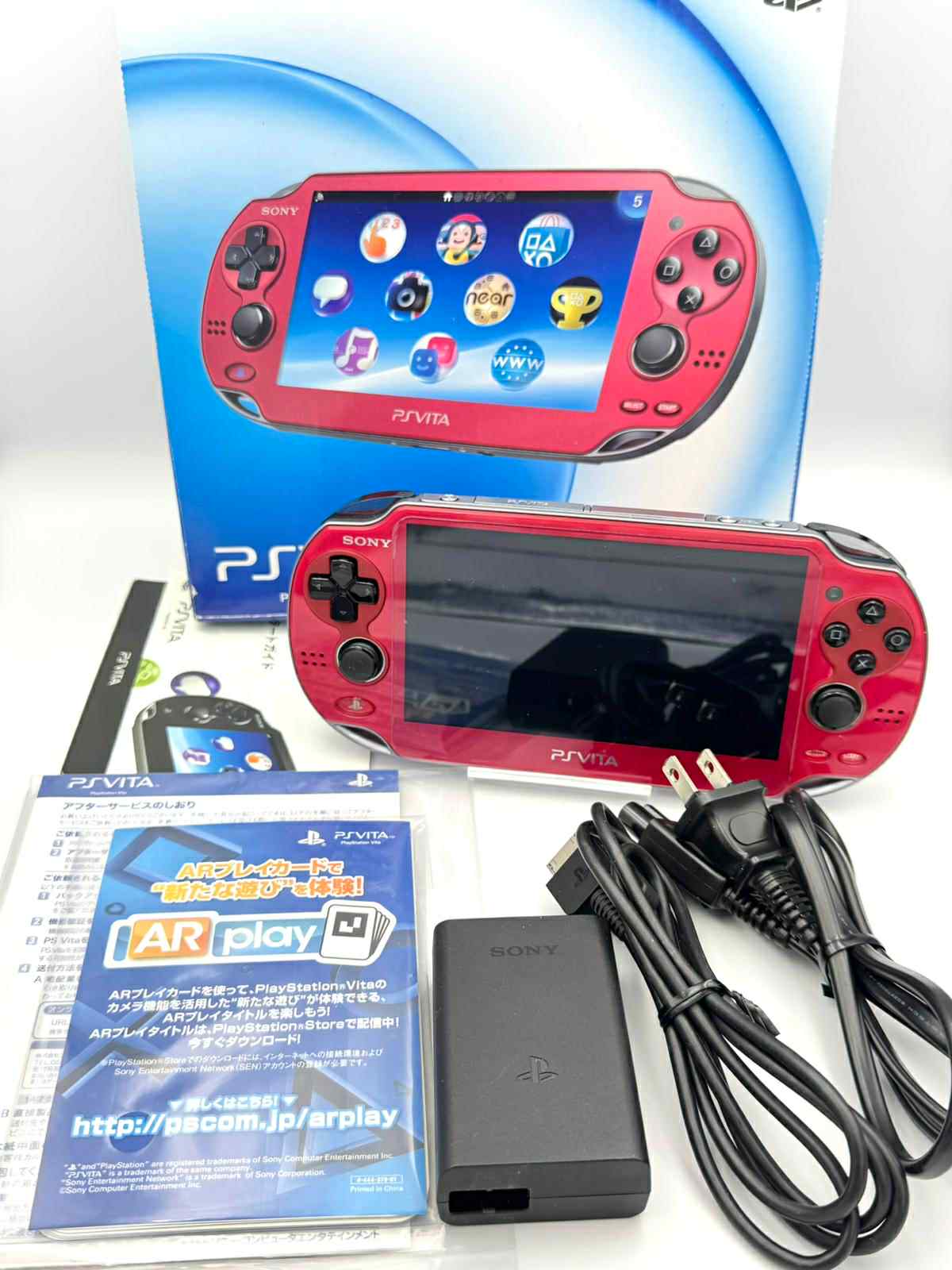 PS Vita 1000 – Red Model Complete In box🇯🇵
