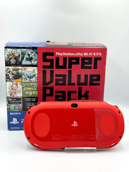 Sony PS Vita 2000 – Pack Rouge et Noir (Complet) 