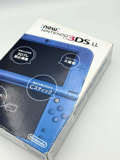 Nouvelle Nintendo 3DS LL – Bleu métallisé (Boîte complète) 