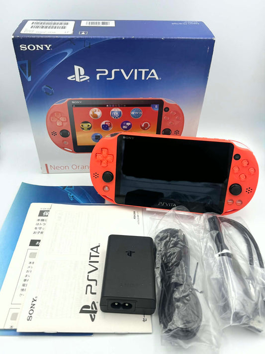 PS Vita 2000 – Orange fluo (Complète dans sa boîte) 