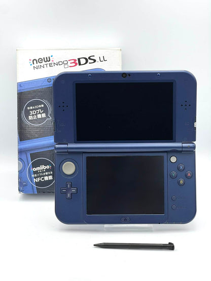 Nouvelle Nintendo 3DS LL – Bleu métallisé (Boîte complète) 