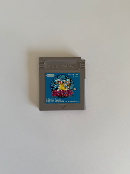 Pokémon Blue Version (ポケットモンスター青) – Game Boy Japan 1996 – Authentic Nintendo Cartridge