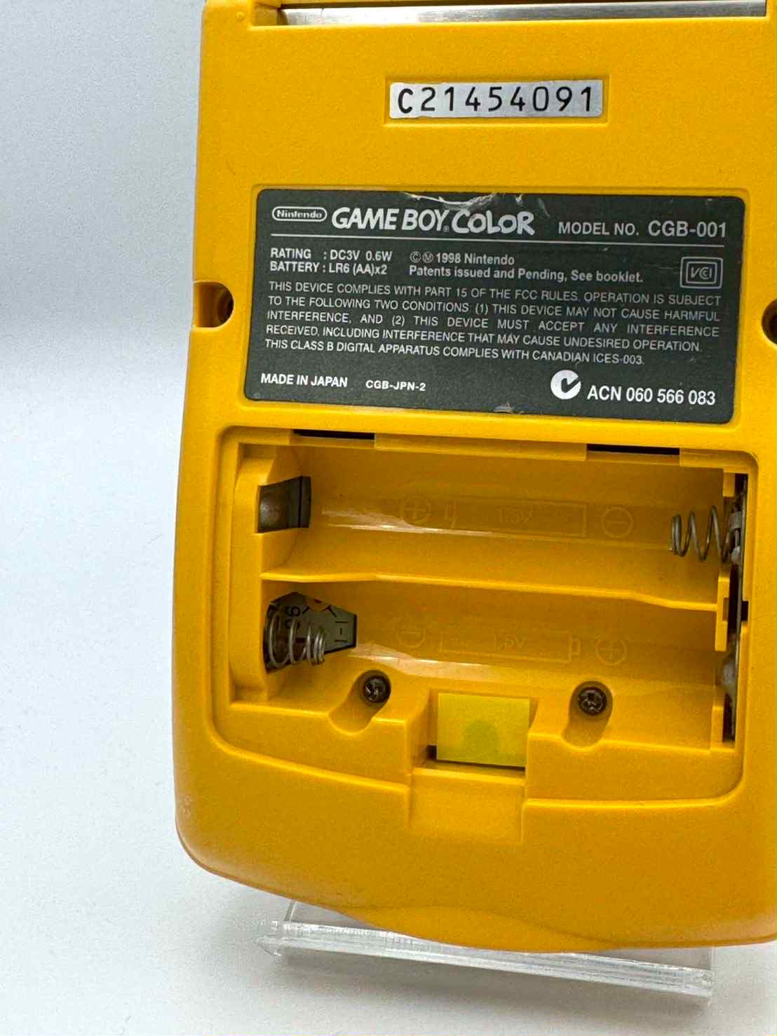 Game Boy Color Jaune – Boîte 🇯🇵 