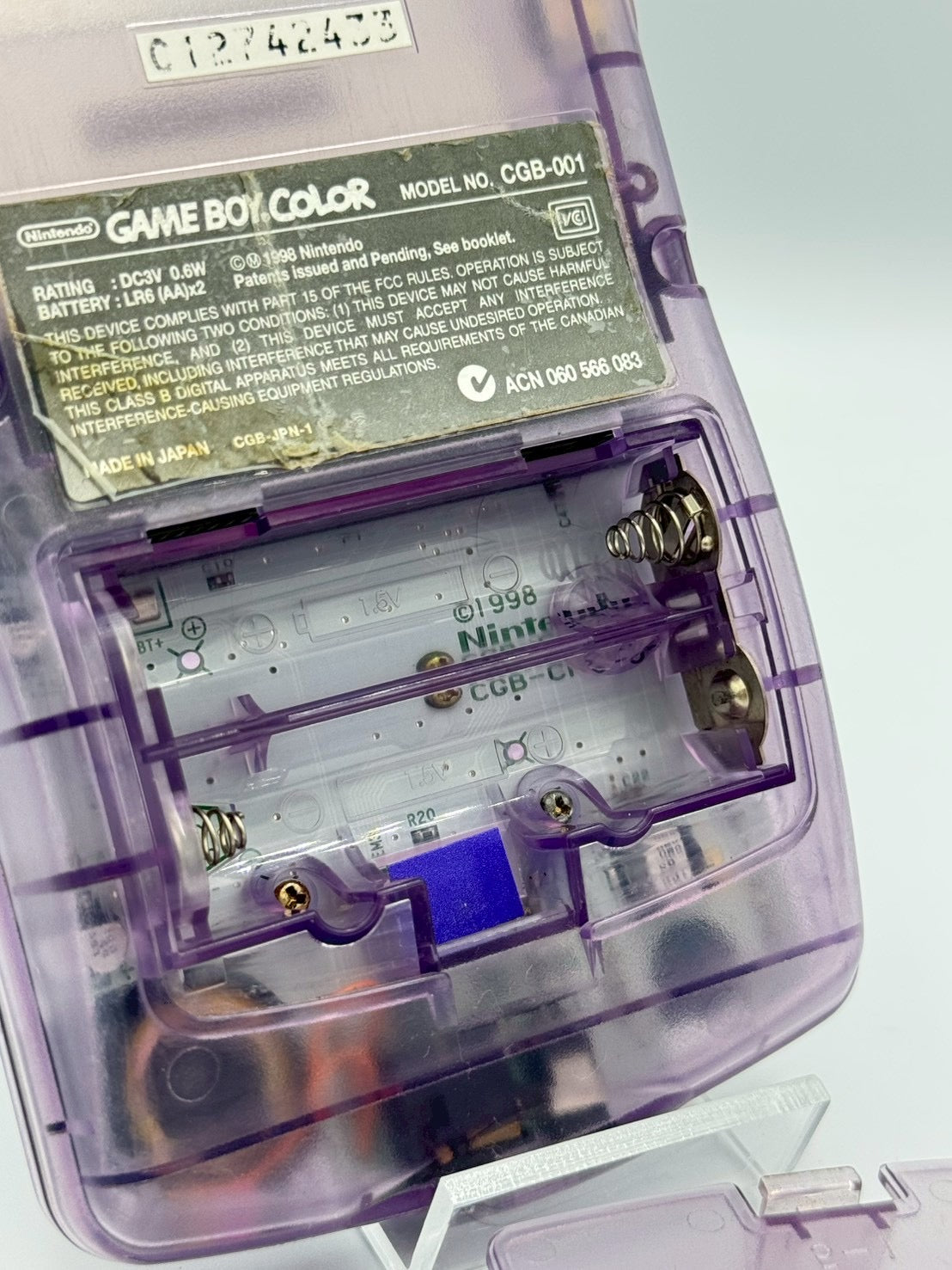 Game Boy Color – Clear Purple (Atomiic purple )