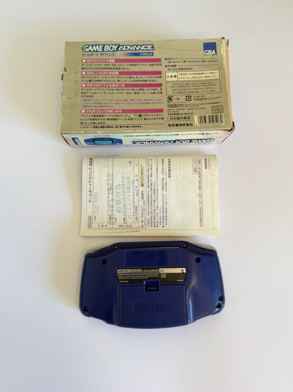 Game Boy Advance – Indigo | Consola retro japonesa auténtica (reacondicionada, con caja y manual originales)