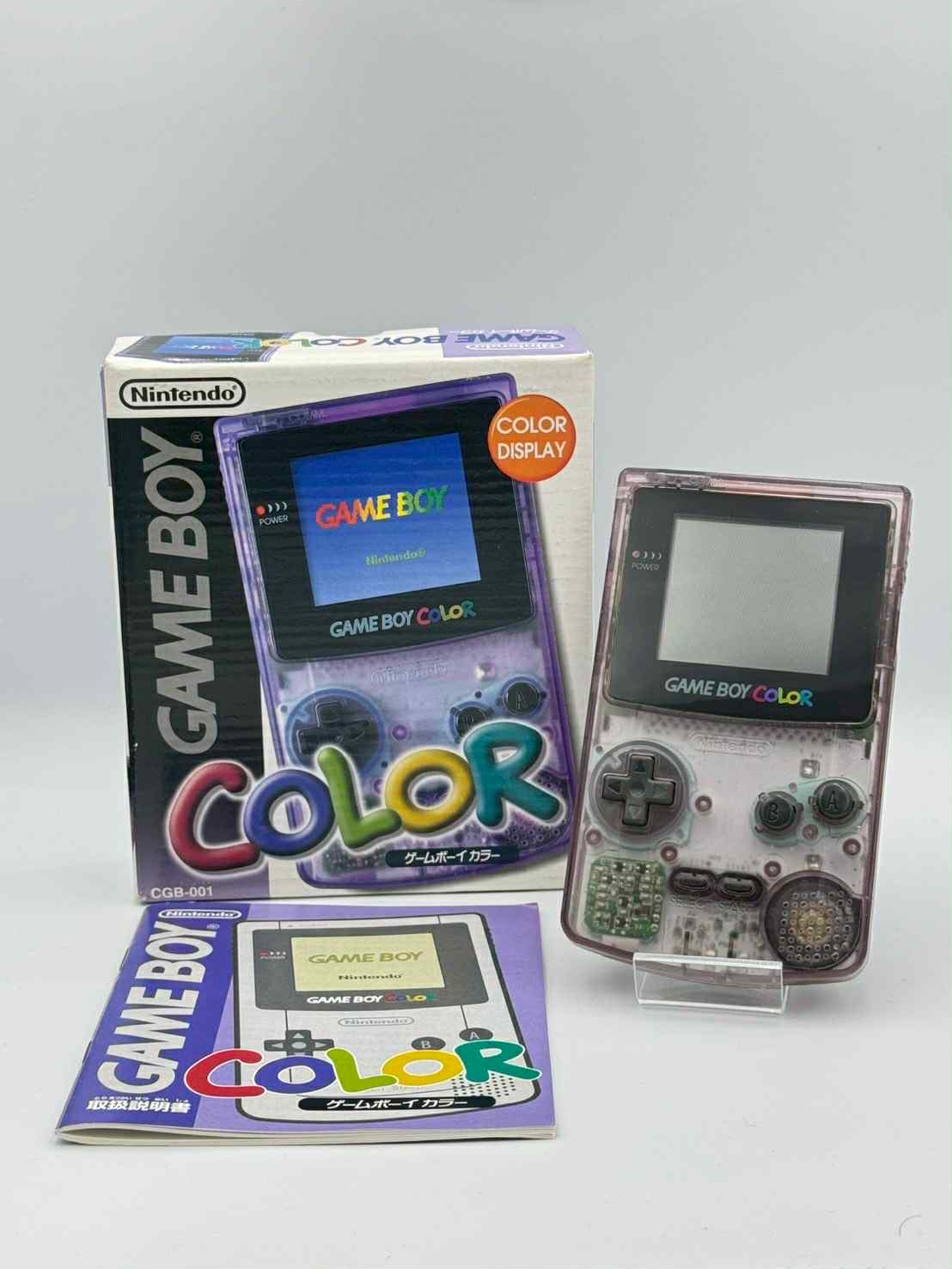 Game Boy Color Purple – With Box & Manual