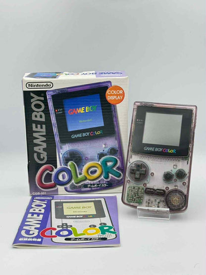 Game Boy Color Purple – With Box & Manual