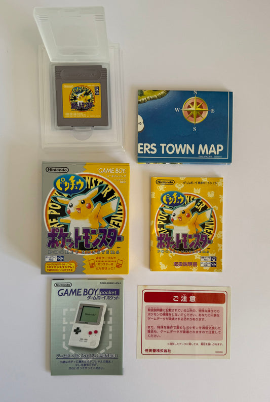 Pocket Monsters Pikachu – Game Boy (Japan, 1998) – Complete in Box (CIB)
