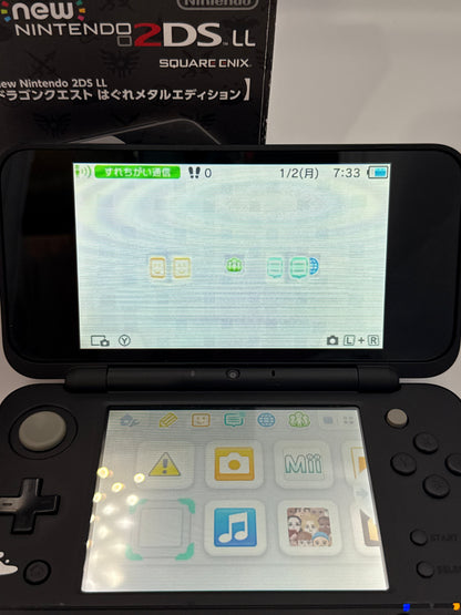 New Nintendo 2DS LL Dragon Quest Hagure Metal Edition – Complete in Box