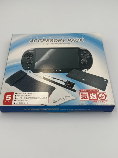 PS Vita Sapphire Blue PCH-1000 + Accessory Pack - CIB