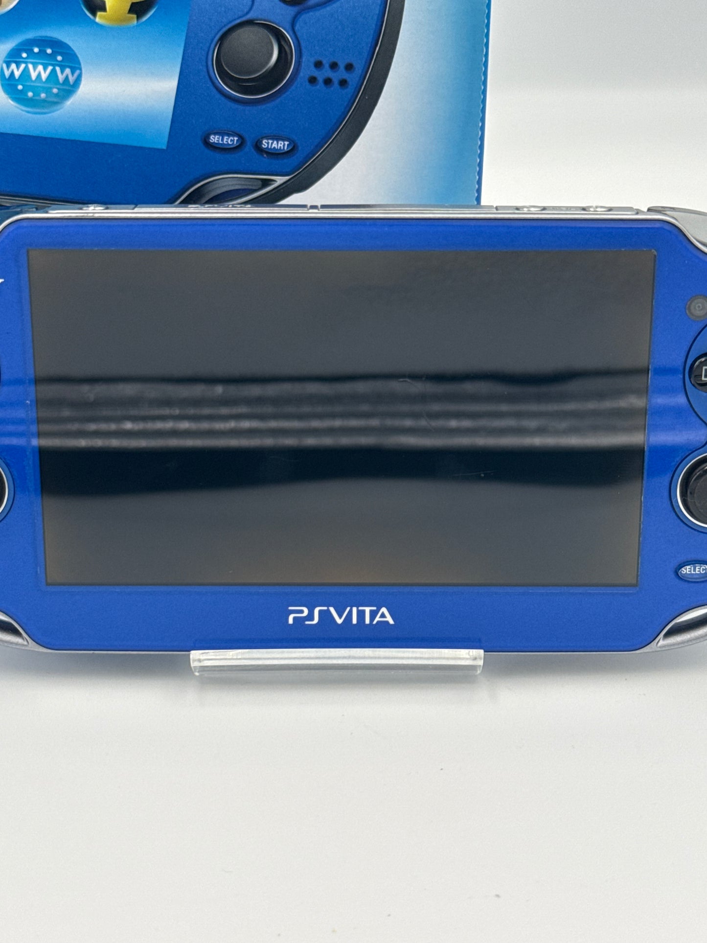 PS Vita Sapphire Blue PCH-1000 + Accessory Pack - CIB