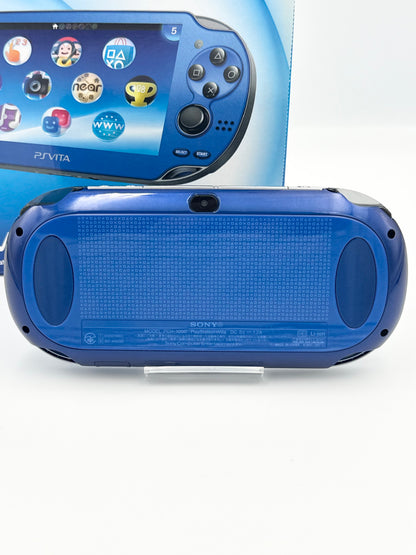 PS Vita Sapphire Blue PCH-1000 + Accessory Pack - CIB