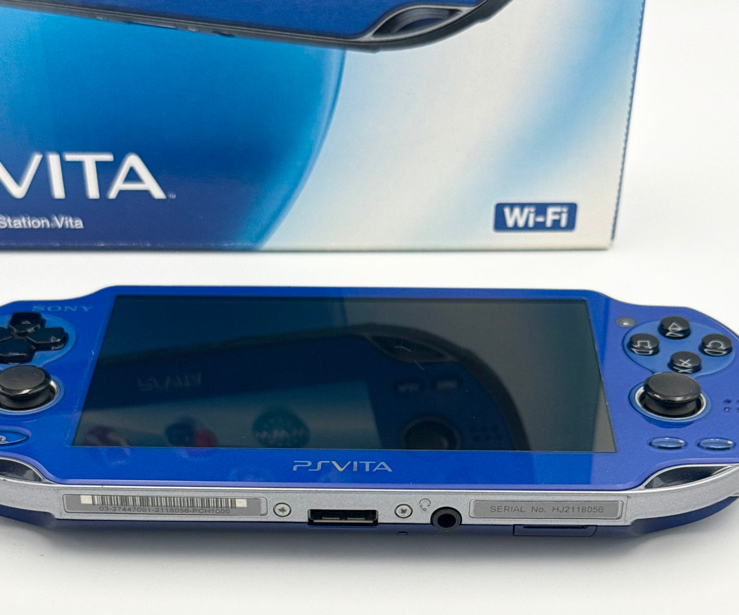 PS Vita Sapphire Blue PCH-1000 + Accessory Pack - CIB
