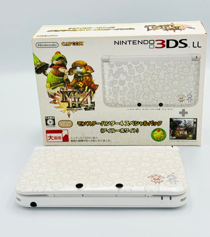 Nintendo 3DS LL Monster Hunter 4 Airou White
