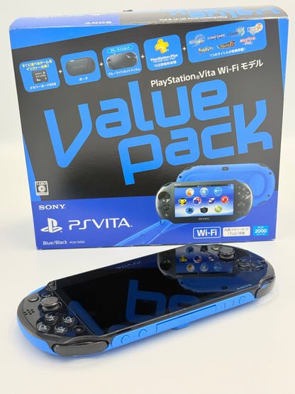 PS Vita 2000 Value Pack - Blue / Black