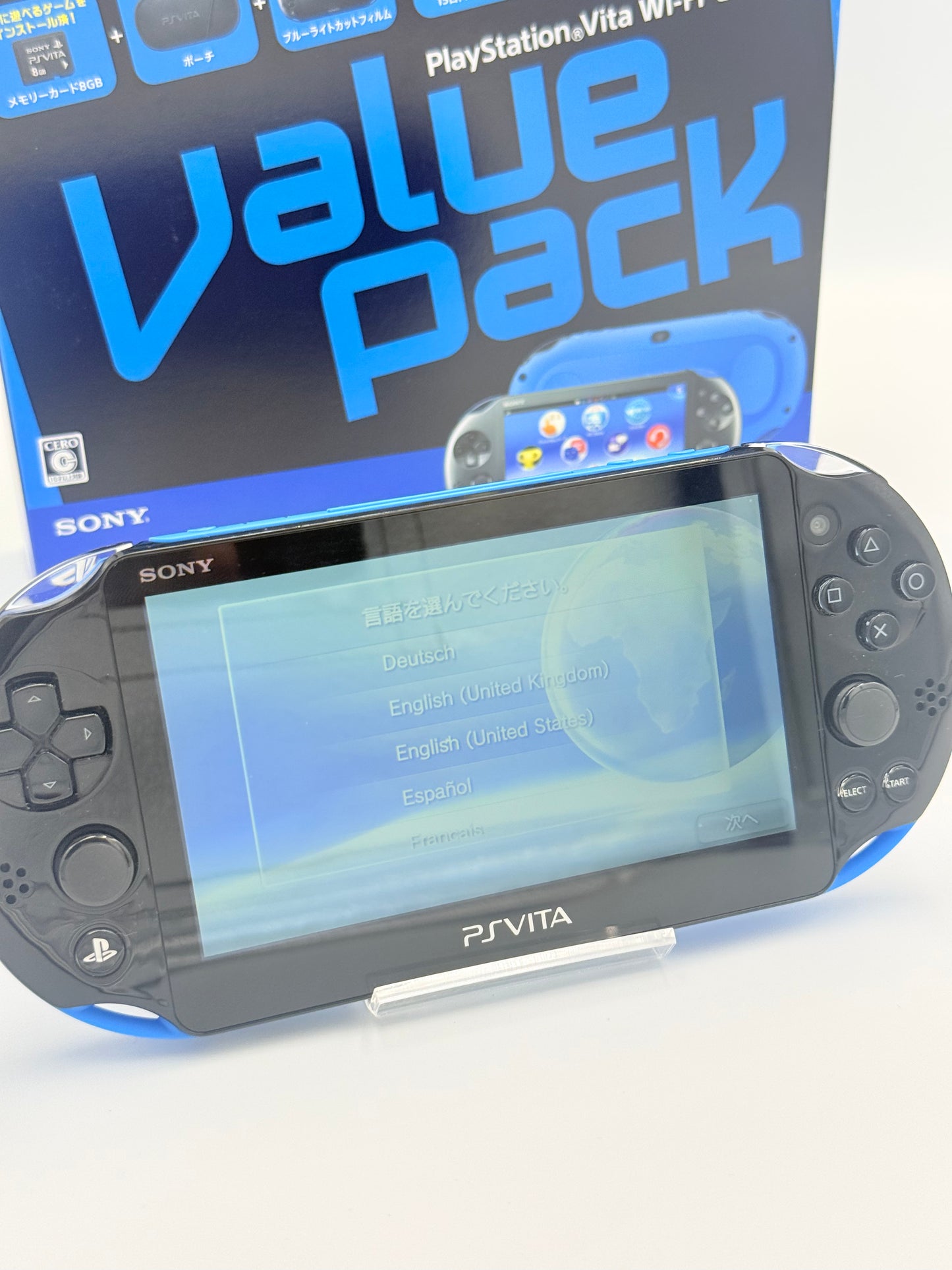 PS Vita 2000 Value Pack - Blue / Black