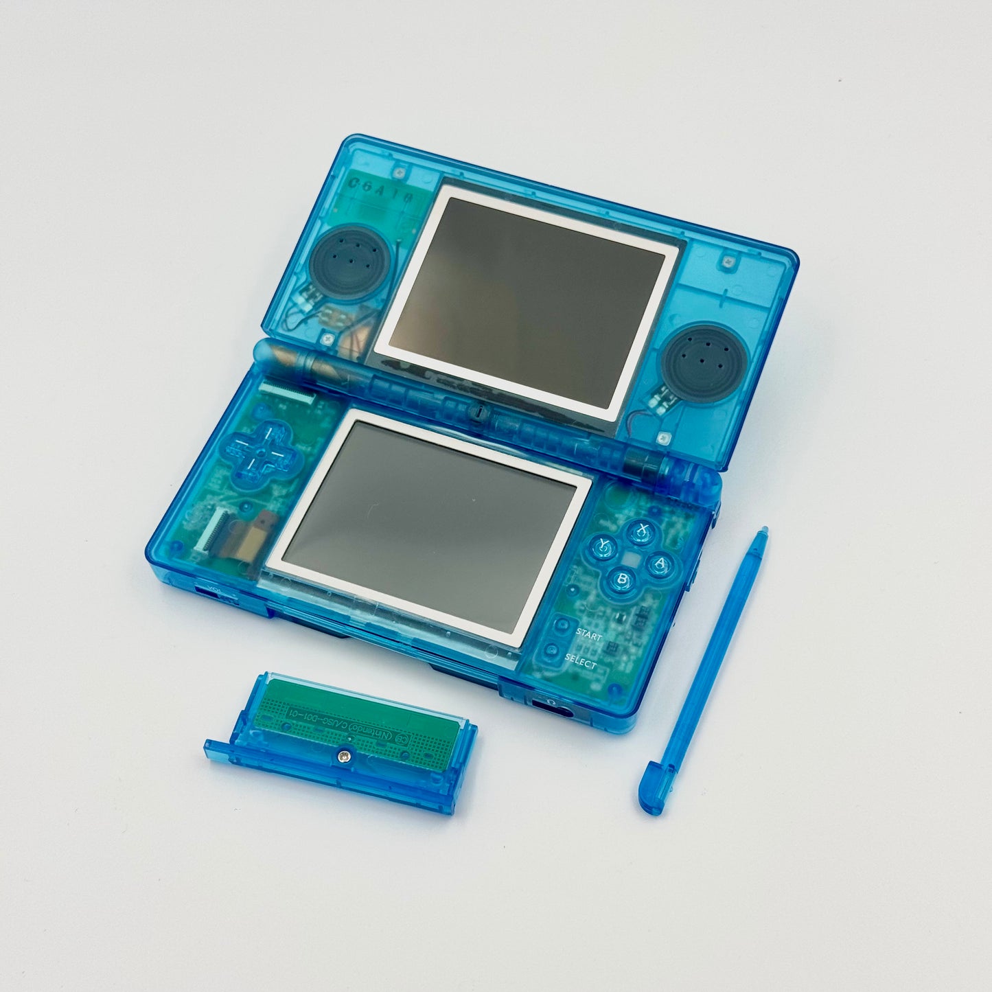 Nintendo DS Lite Custom Transparent Blue