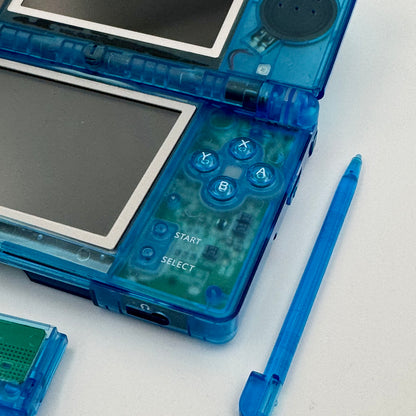 Nintendo DS Lite Custom Transparent Blue