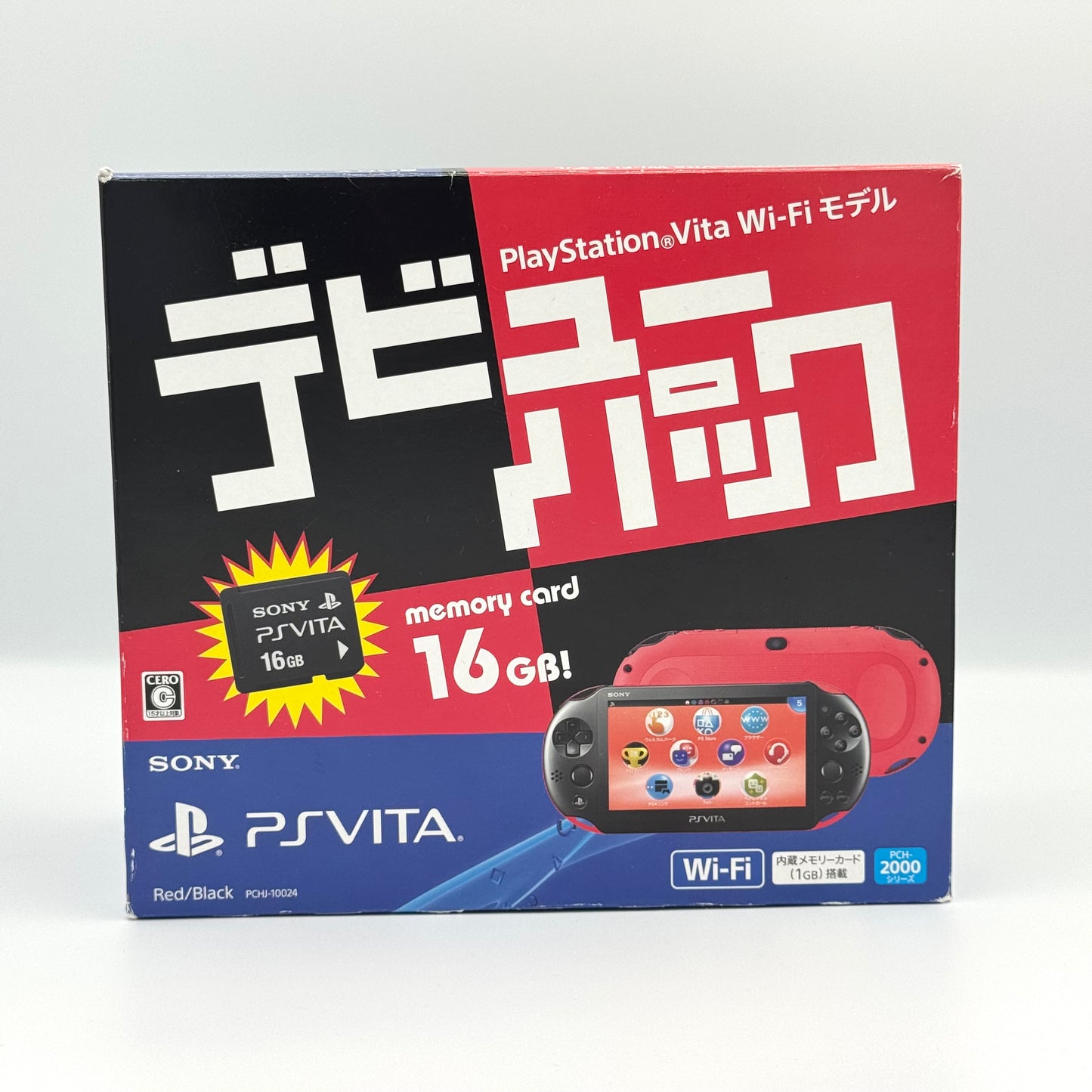 Sony PS Vita 2000 – Pack Rouge et Noir (Complet) 