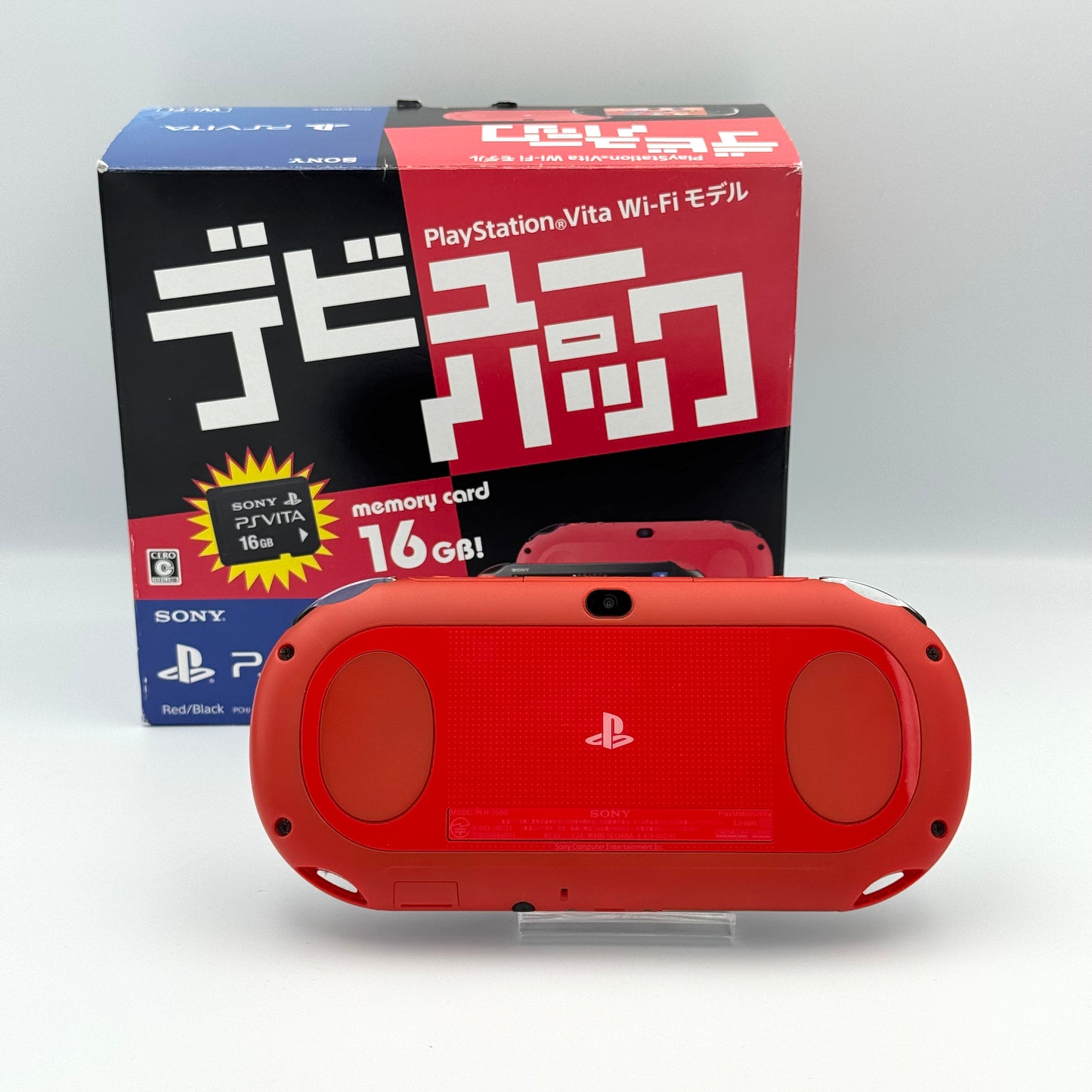 Sony PS Vita 2000 – Pack Rouge et Noir (Complet) 