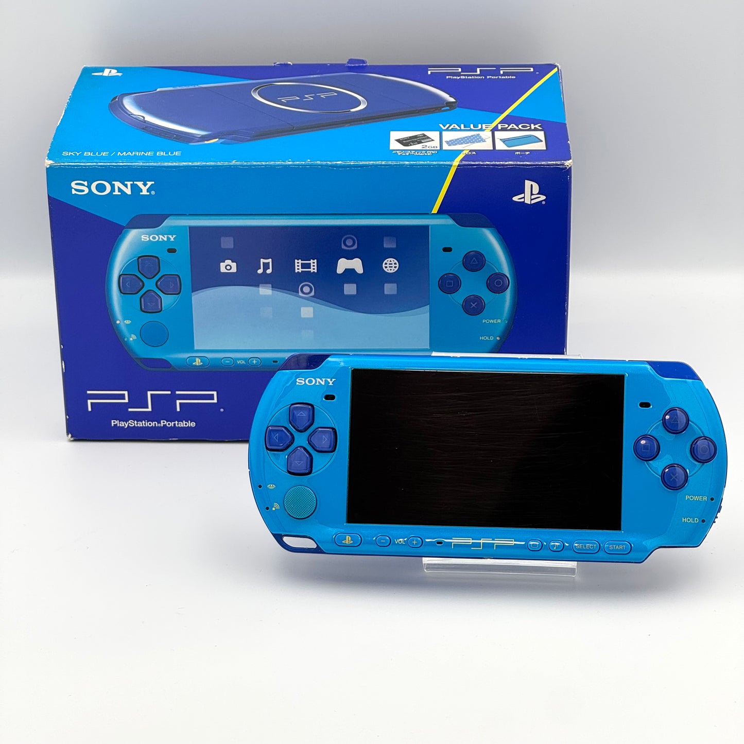 PSP 3000 Sky Blue / Marine Blue Value Pack