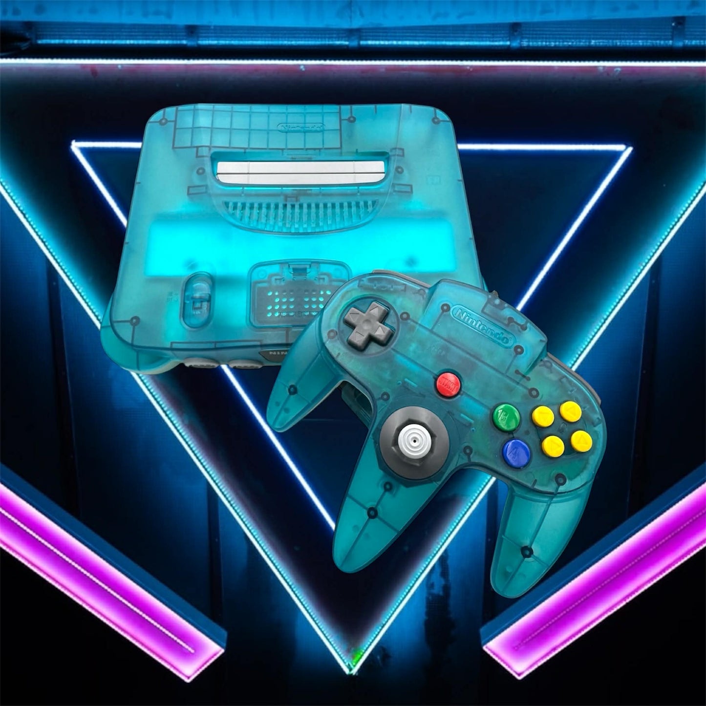Nintendo 64 – Clear Blue (Boxed)