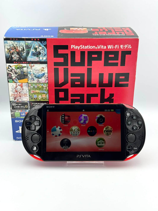Sony PS Vita 2000 – Pack Rouge et Noir (Complet) 