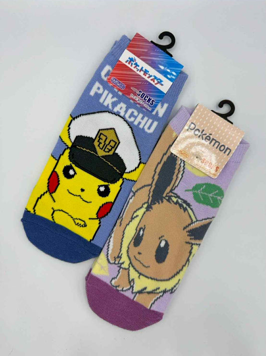 Pokémon Socks Pack – Captain Pikachu + Eevee (Japan Exclusive)